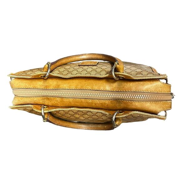 Celine Paris Tan Macadam Boston Handle Bag - Picture 7 of 16